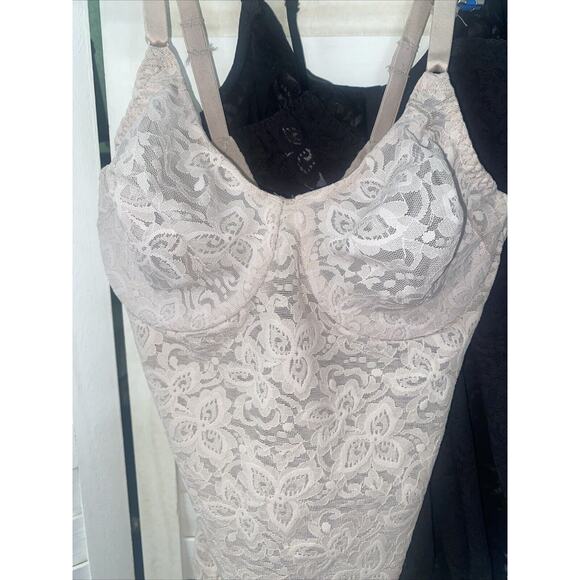 Set Of 2 Vintage Bali Pin Up Lace Bodysuits One Piece Lingerie Women 34C - Picture 8 of 8